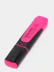 Тёмно-розовый текстовыделитель BRAUBERG SUPER, 1 шт., прорезиненный корпус, линия 1-5 мм, цвета 6 видов