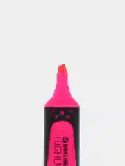 Тёмно-розовый текстовыделитель BRAUBERG SUPER, 1 шт., прорезиненный корпус, линия 1-5 мм, цвета 6 видов