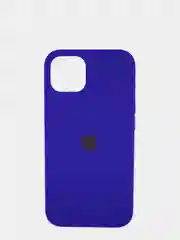 Синий чехол Silicone Case для iPhone 13 Pro, закрытый низ