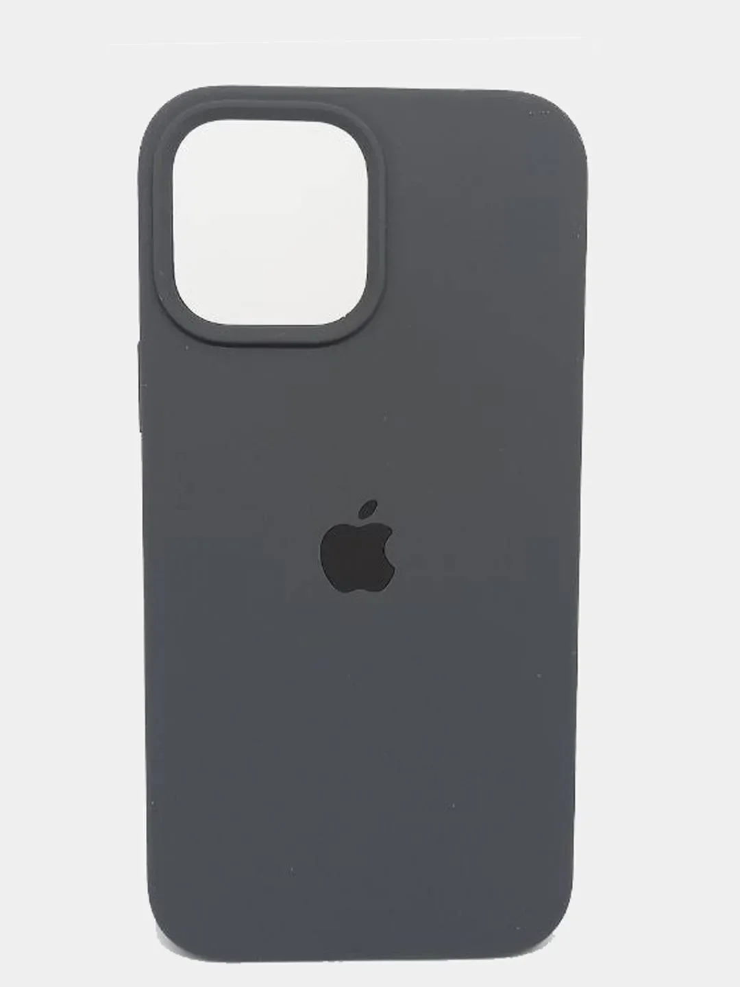 Угольный чехол Silicone Case для iPhone 13 Pro, закрытый низ