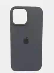Угольный чехол Silicone Case для iPhone 13 Pro, закрытый низ