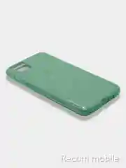 Бирюзовый чехол блестящий Honor 9A, 9X Lite, 9S, Huawei Y5P накладка с блёстками