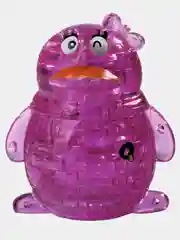 Розовый пингвин со светом Crystal Blocks Puzzle (3D Пазл Магический кристал 3D puzzle)