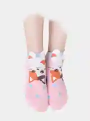 Носки женские, короткие, с кошками и собаками