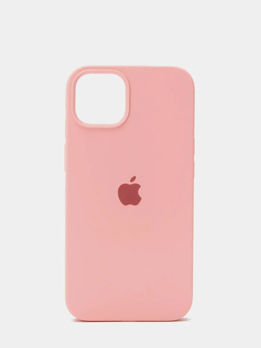 Розовый чехол Silicone Case для iPhone 13 Pro, закрытый низ