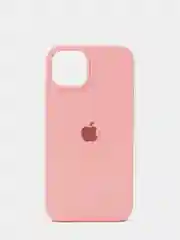 Розовый чехол Silicone Case для iPhone 13 Pro, закрытый низ