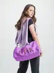Фиолетовый сумка спортивная женская Pink  для фитнеса