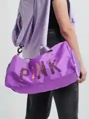 Фиолетовый сумка спортивная женская Pink  для фитнеса