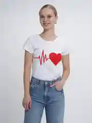 Белый футболка женская, с рисунком