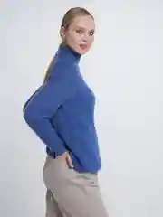 Синий свитер люрекс