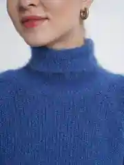Синий свитер люрекс