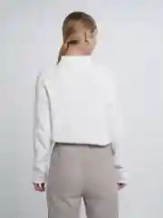 Белый свитер велюровая вязка женский