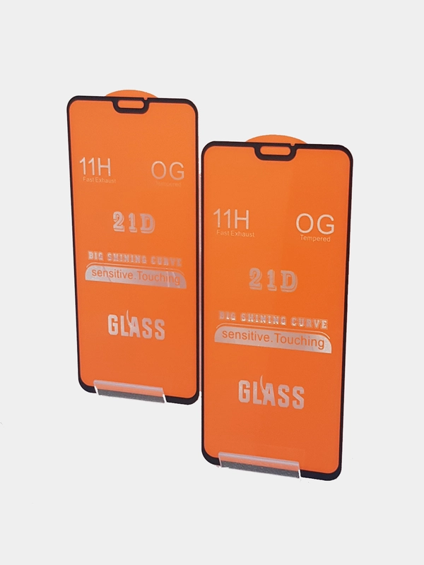 Защитное стекло 21D на Honor 8X, c набором для поклейки