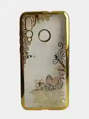 Бордовый чехлол накладка с блестками для huawei honor nova 3 10 lite 8s p30 pro 9s p40 p20lite 20s