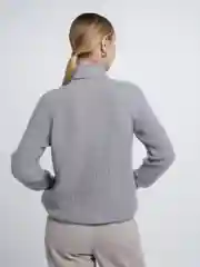 Серый свитер люрекс