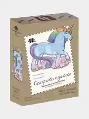 СКАЗОЧНЫЙ ЕДИНОРОГ - Контурный деревянный пазл головоломка HOBBY DAY