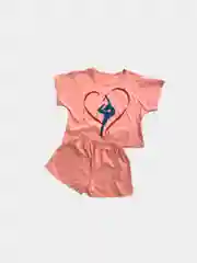 Кораллово-розовый женская  пижама с шортами домашний  костюм футболка шорты удобная одежда для сна