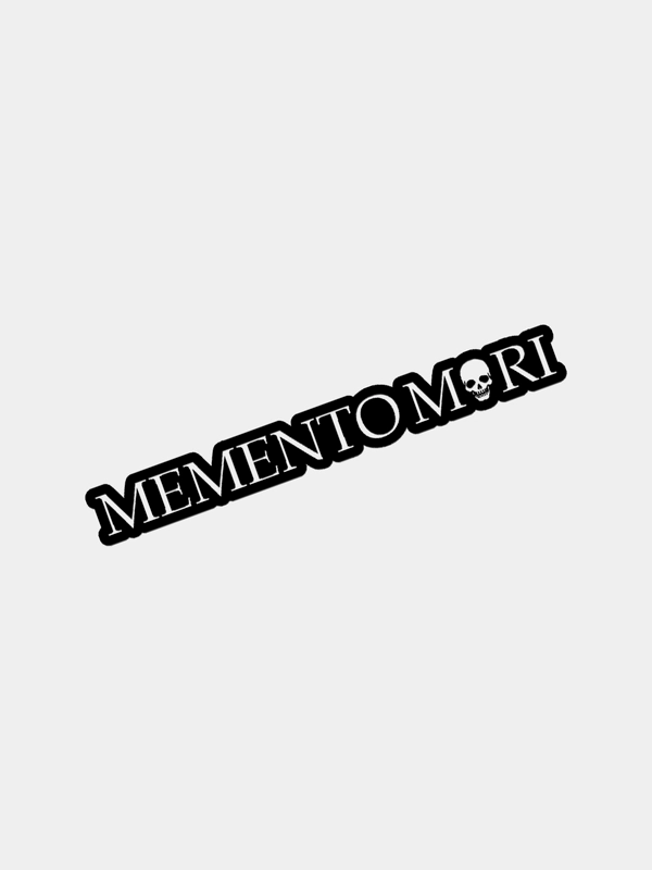 Наклейка на авто виниловая Memento Mori