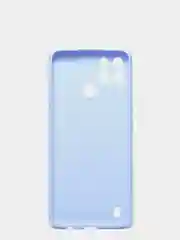 Голубой чехол для Realme C21Y силиконовый, с защитой камеры