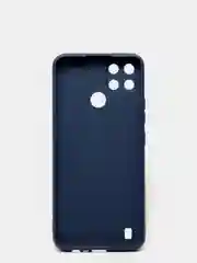 Темно-синий чехол для Realme C21Y силиконовый, с защитой камеры