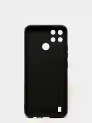 Черный чехол для Realme C21Y силиконовый, с защитой камеры