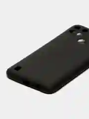 Черный чехол для Realme C21Y силиконовый, с защитой камеры