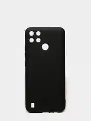 Черный чехол для Realme C21Y силиконовый, с защитой камеры
