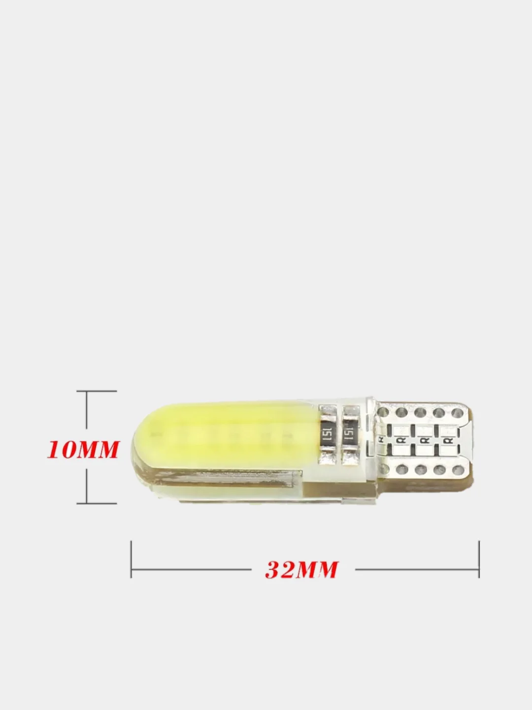 Светодиодные лампы (2шт) canbus в габарит, салон, подсветка номера 12LED silicon