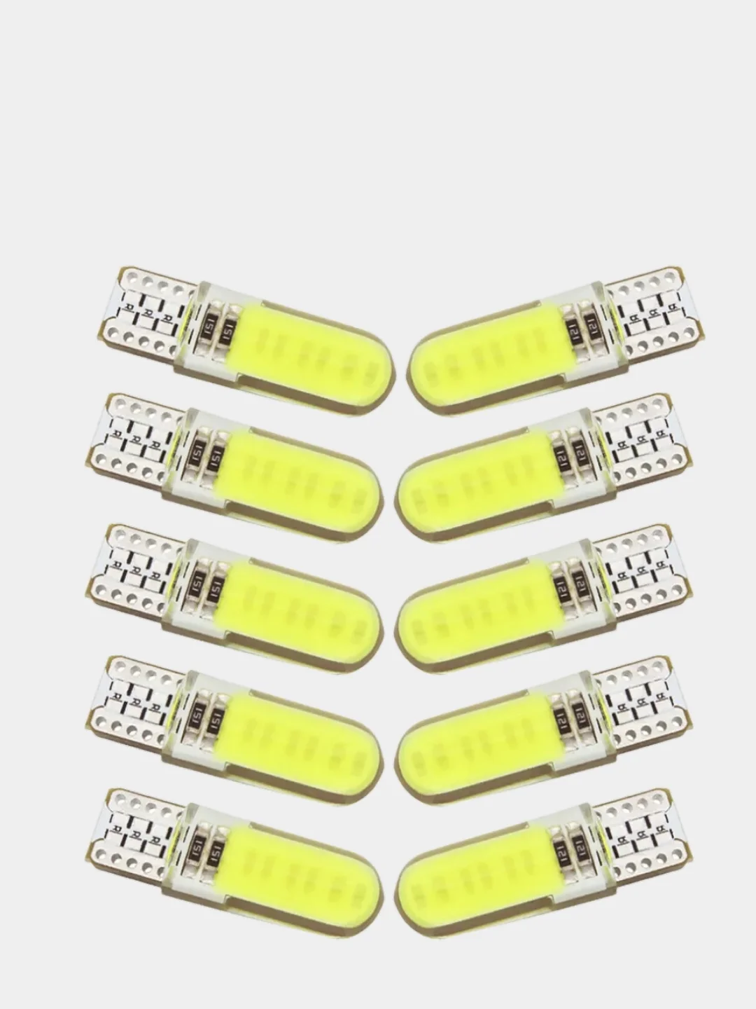 Светодиодные лампы (2шт) canbus в габарит, салон, подсветка номера 12LED silicon