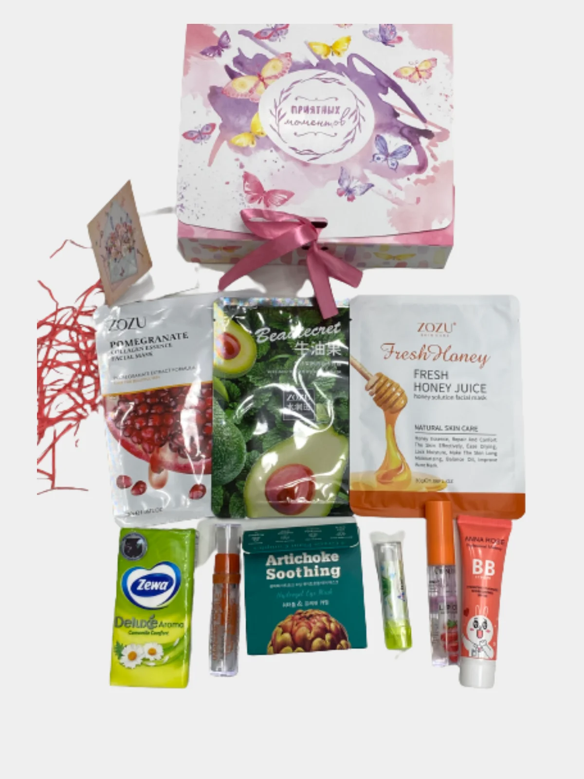 Розовый подарочный набор уходовой косметики Beauty Box/КОСМЕТИЧЕСКИЙ НАБОР
