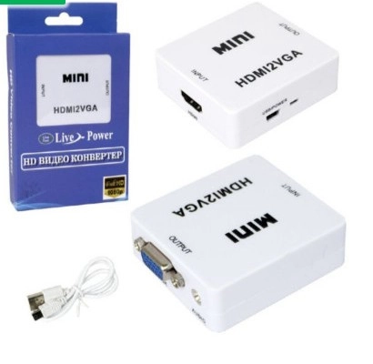Адаптер HDMI to VGA конвертер