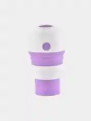 Лавандовый силиконовый складной стакан для напитков Collapsible Coffee Cup 450 мл, 5 цветов