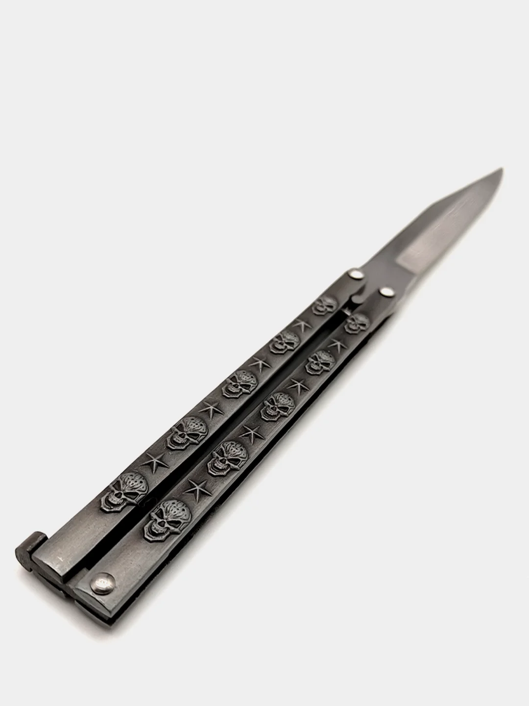 Нож-бабочка балисонг с черепами, Pirat T705