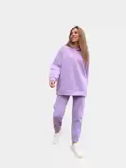 Фиолетовый костюм на флисе женский , костюм флисовый , костюм женский