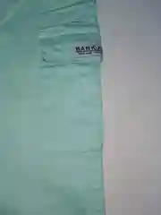 Бирюзовые брюки, с ремнем