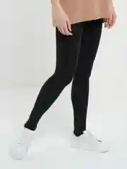 Черный легинсы зимние, женские