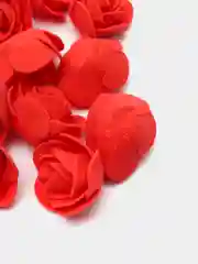 Красный роза из фоамирана, бутон, 35 мм, 15 штук