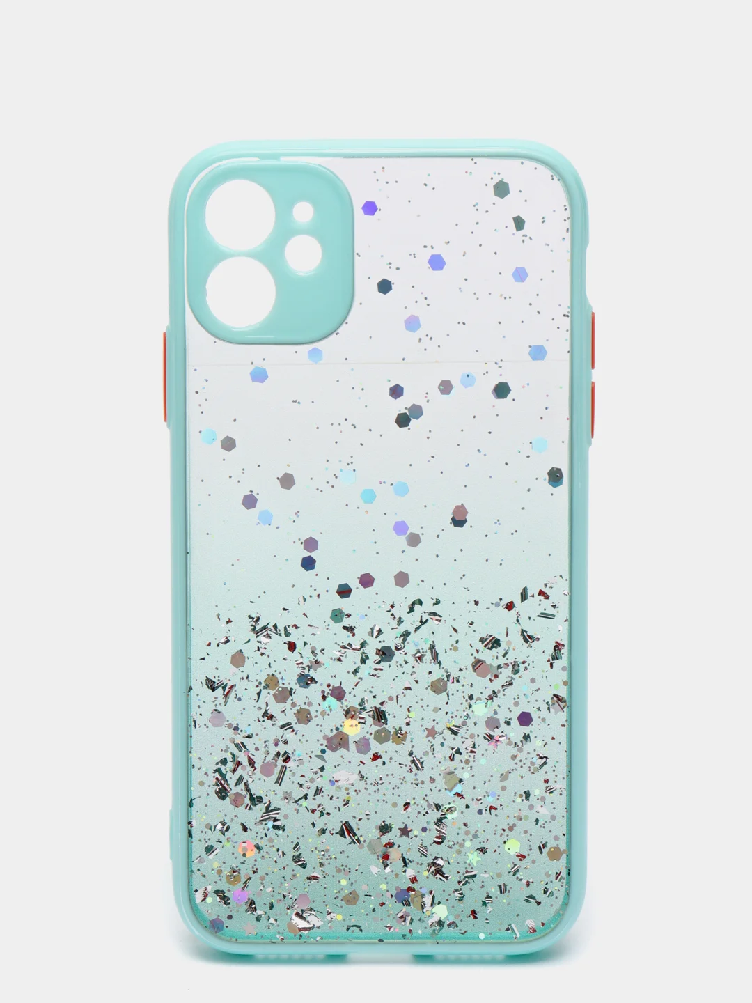 Зеленый чехол для iPhone 11 12 13 14 Pro Max 7 8 X XS XR mini Plus айфон про макс с блестками