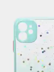 Зеленый чехол для iPhone 11 12 13 14 Pro Max 7 8 X XS XR mini Plus айфон про макс с блестками