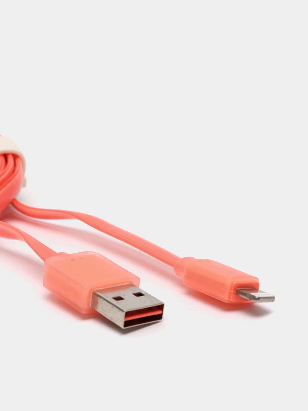 Кабель Lightning Ainy Fa-032D, розовый, 1 м