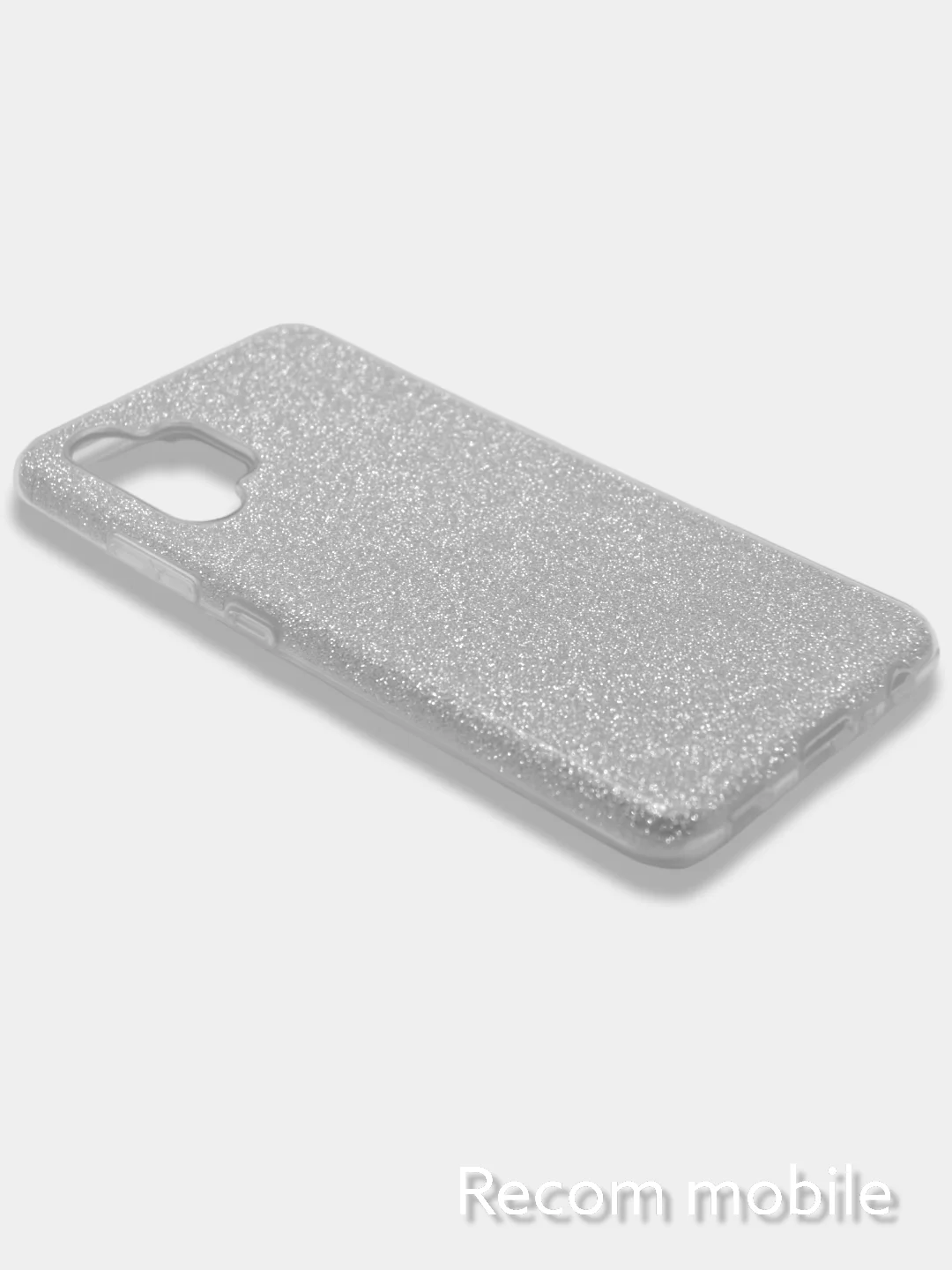 Серебряный чехол блестящий Samsung Galaxy A32, накладка c блёстками Самсунг А32