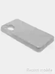 Серебряный чехол блестящий Samsung Galaxy A32, накладка c блёстками Самсунг А32