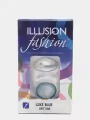 Синий цветные контактные линзы ILLUSION fashion Luxe, 2 шт, 8,6, 1 месяц