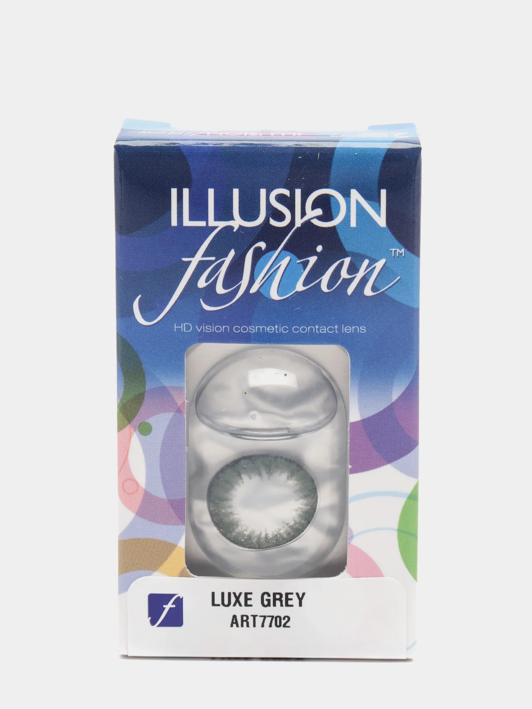 Серый цветные контактные линзы ILLUSION fashion Luxe, 2 шт, 8,6, 1 месяц