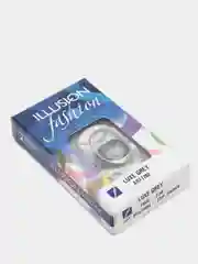 Серый цветные контактные линзы ILLUSION fashion Luxe, 2 шт, 8,6, 1 месяц