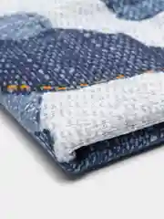 Индиго банное полотенце, вафельное, хлопок, 75 х 150 см, на день рождения