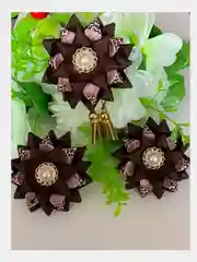 Бантики для волос/Резинки для волос, 2 шт/ Брошь с подвеской (Набор)