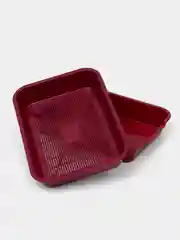 Бордовый лоток туалет с сеткой для кошек и котят
