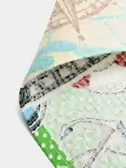 Зеленый банное полотенце, вафельное, хлопок, 75 х 150 см, на день рождения