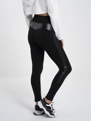 Лосины Sport Collection с высокой талией (брюки с кожаными вставками)